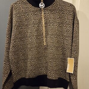 Michael Kors Leopard Print Sweater